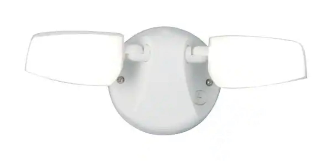 Halo FT 60-Watt 180° White Outdoor Integrated LED Flood Light with Adjustable Lamp Head - Damaged Box