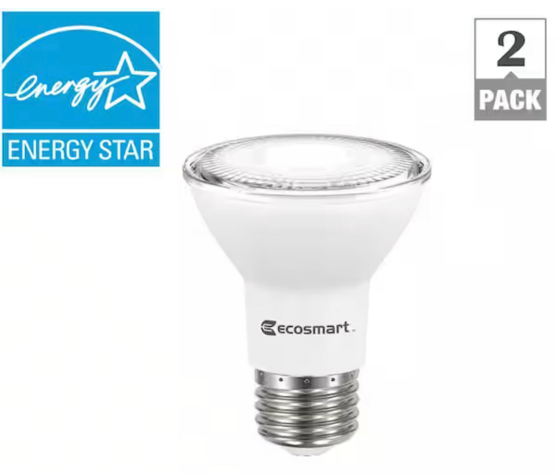 EcoSmart 75-Watt Equivalent PAR30 Dimmable Flood LED Light Bulb Bright White (2-Pack) - Damaged Box