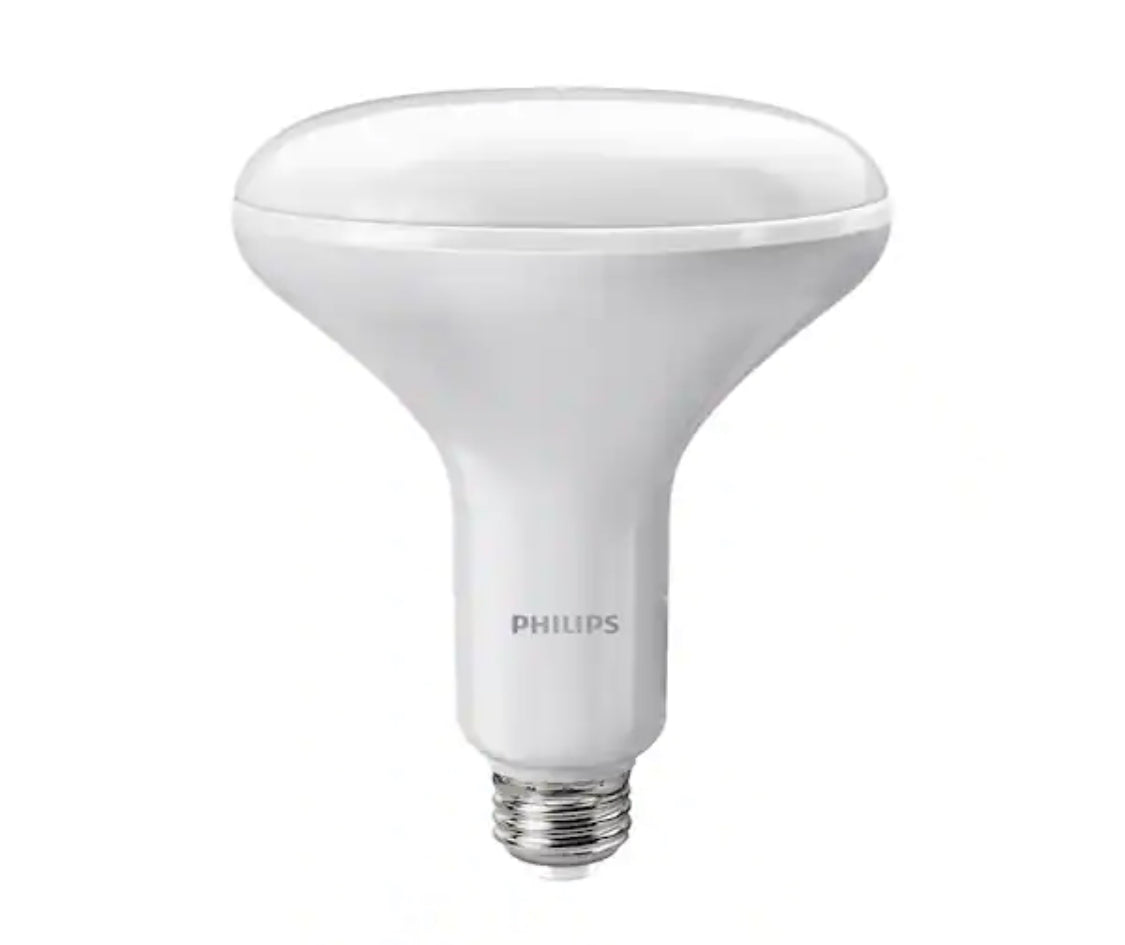 Philips 65-Watt Equivalent BR40 Dimmable LED Light Bulb Soft White with Warm Glow Dimming Effect (1-Bulb) - Damaged Box