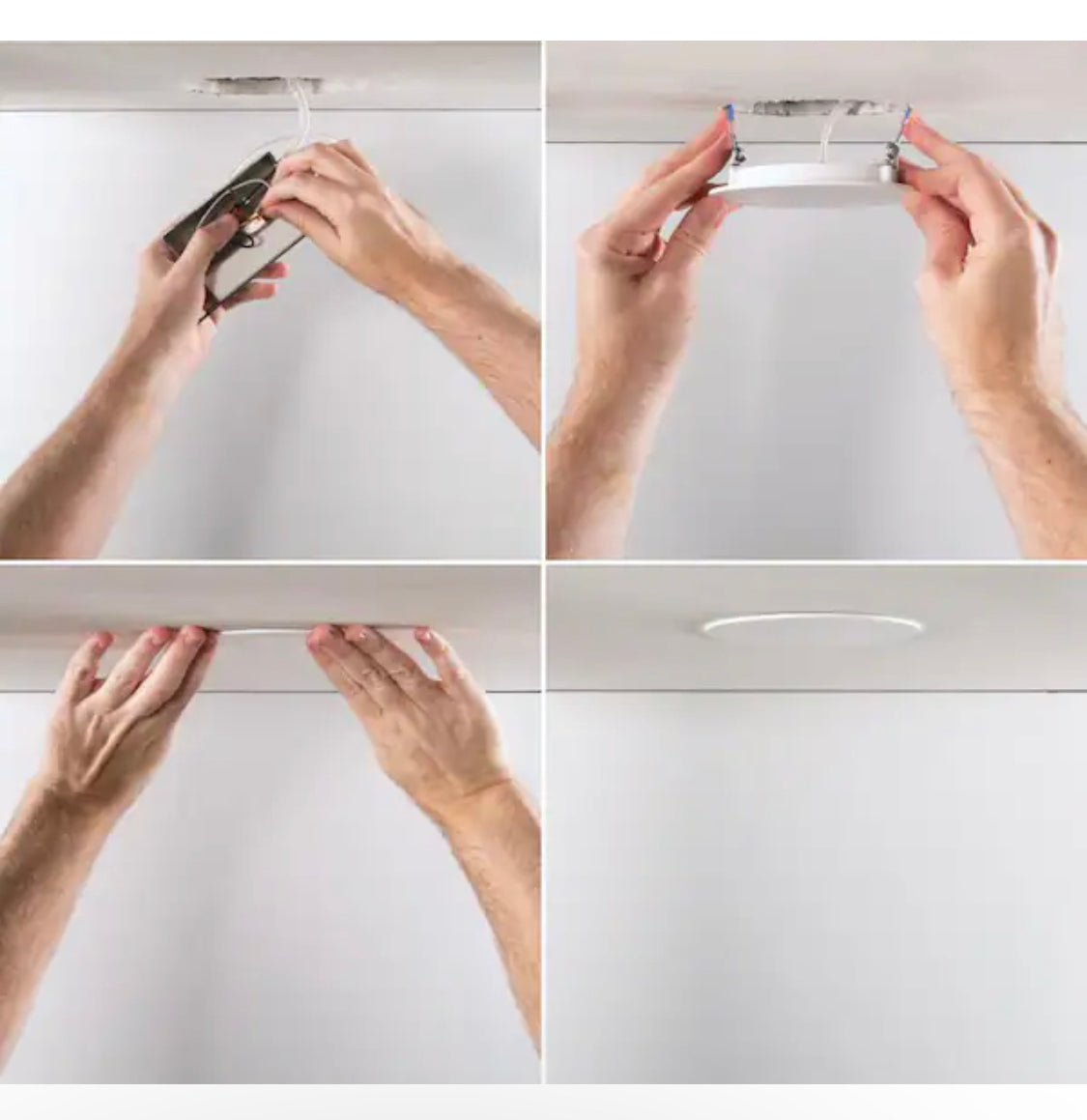 HALO HLBSL 4 in. Color Selectable New Construction or Remodel Canless Recessed Integrated LED Kit - Damaged Box