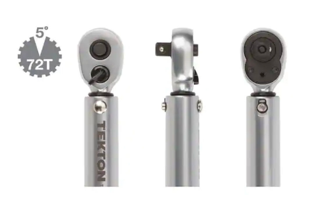 TEKTON 1/4 in. Drive Dual-Direction Click Torque Wrench (10-150 in./lb.)