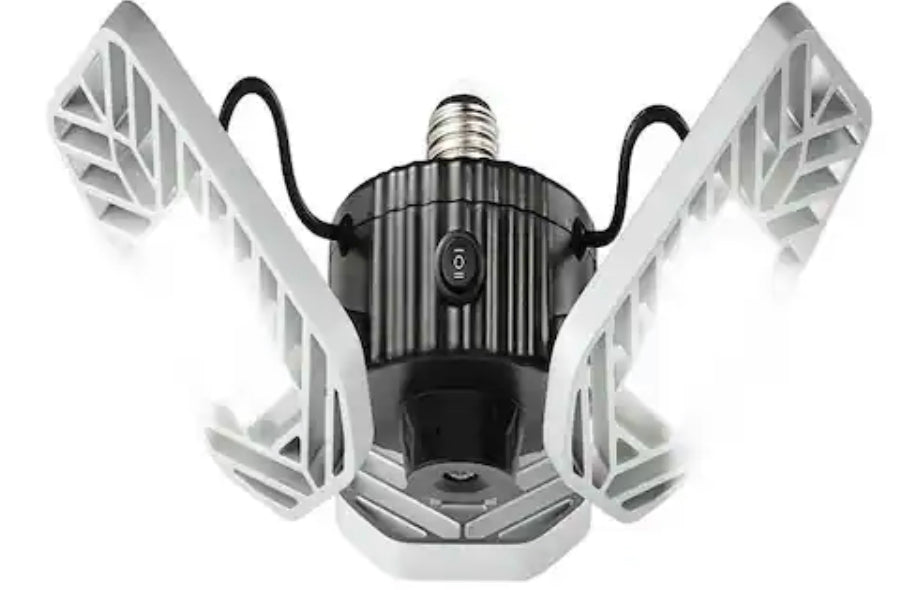 BEYOND BRIGHT 3500 Lumens 11.5 in. Single Pole Occupancy LED Flush Mount Garage Light