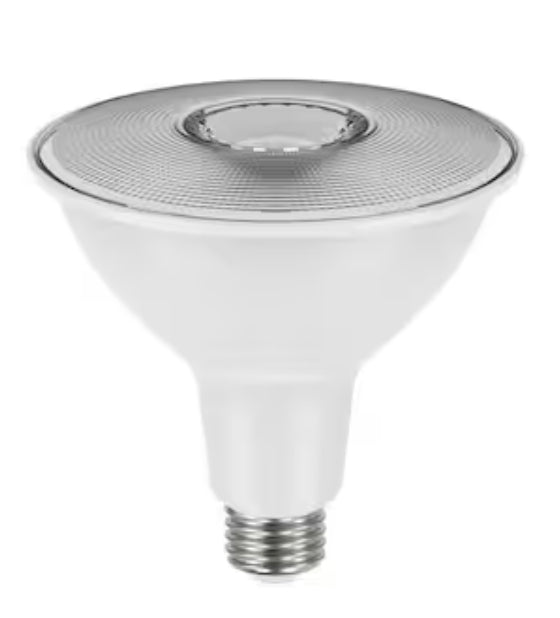 90-Watt Equivalent PAR38 Non-Dimmable Flood LED Light Bulb Bright White (4-Pack)