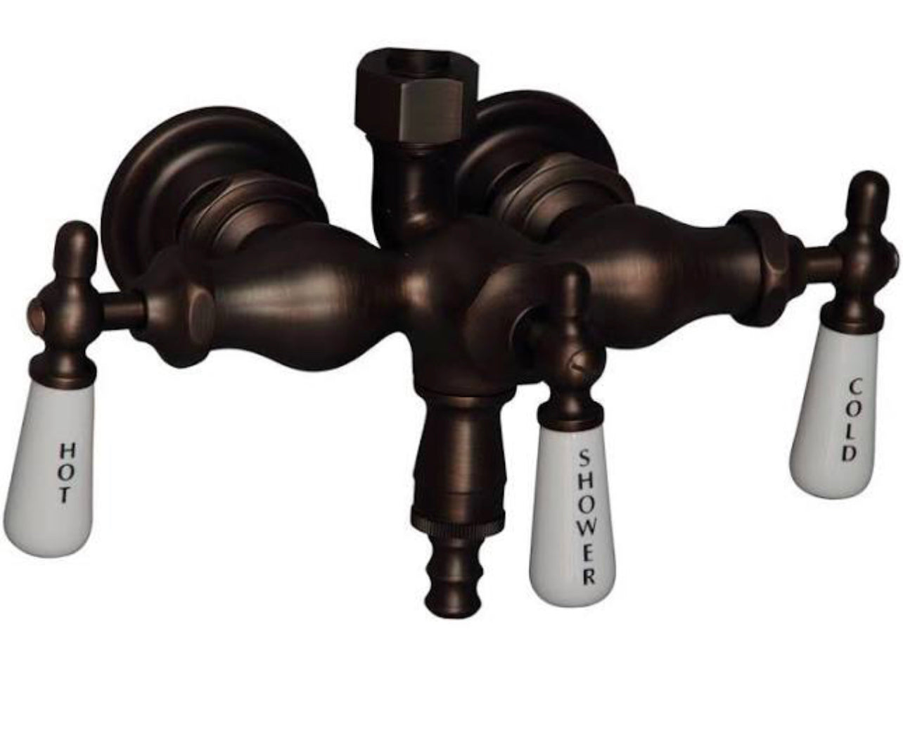 Signature Hardware Clawfoot Tub Diverter Valve (Faucet)- Oil Rubbed Bronze