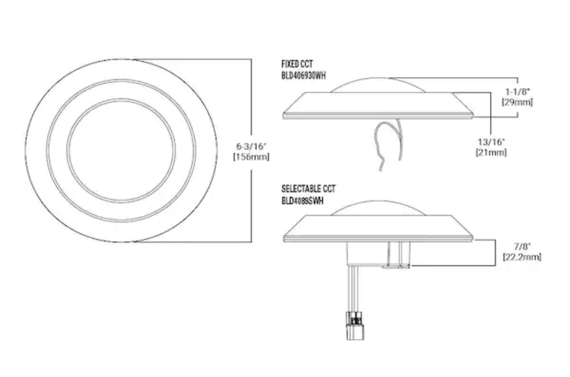 Halo BLD 4 in. White Integrated LED Recessed Ceiling Mount Light Trim 3000K Soft White - Damaged Box