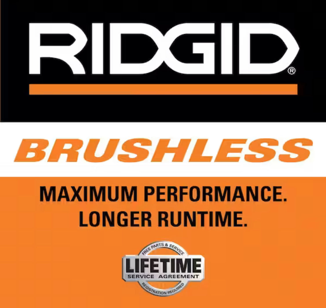 RIDGID 18V Brushless 130 MPH 510 CFM Cordless Battery Leaf Blower (Tool Only) - Damaged Box