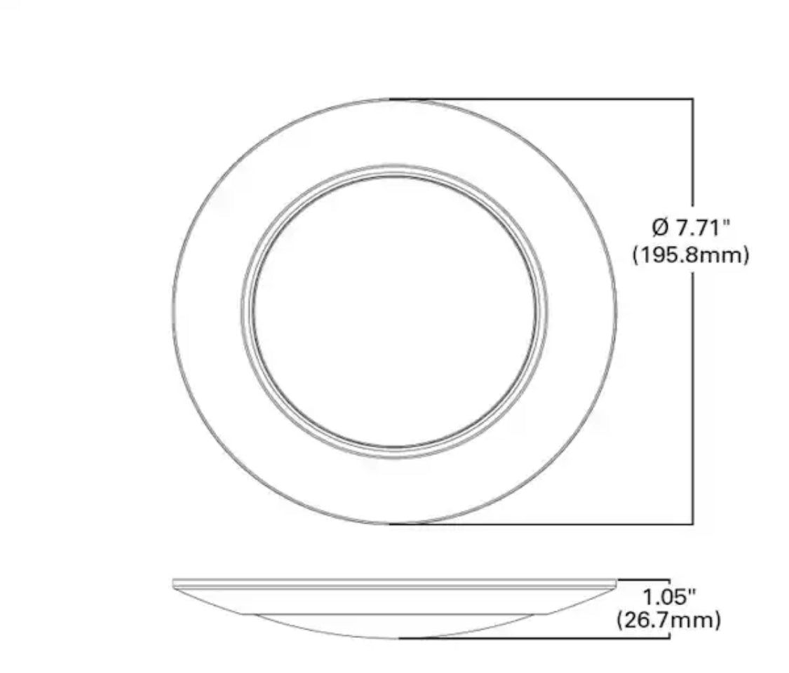 Halo HLC 6 in. 3000K Integrated LED Recessed Light Trim (6-Pack) - Damaged Box