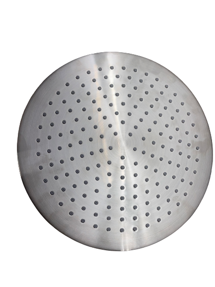 Signature Hardware Traditional Round Rainfall Shower Head Brushed Nickel