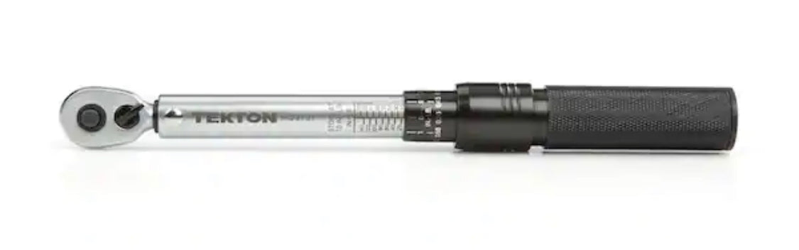 TEKTON 1/4 in. Drive Dual-Direction Click Torque Wrench (10-150 in./lb.)