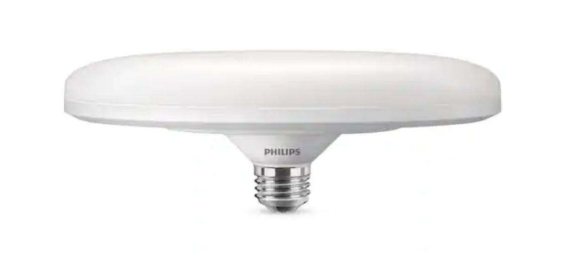 Philips 125-Watt Equivalent LED Non-Dimmable Wide Surface LED Light Bulb, Bright White 3000K