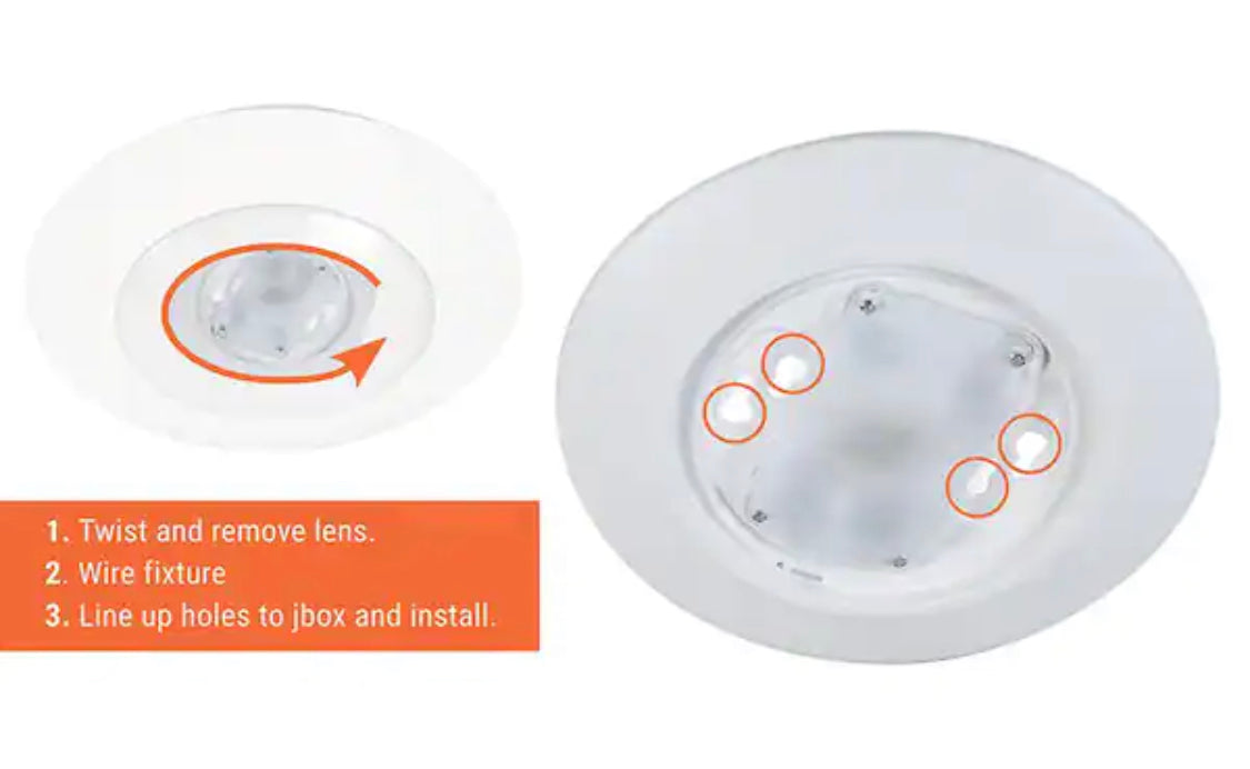 Halo HLC 6 in. 3000K Integrated LED Recessed Light Trim (6-Pack) - Damaged Box