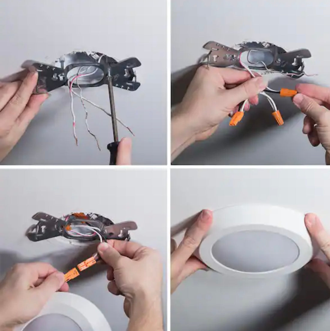 Halo BLD 4 in. White Integrated LED Recessed Ceiling Mount Light Trim 3000K Soft White - Damaged Box