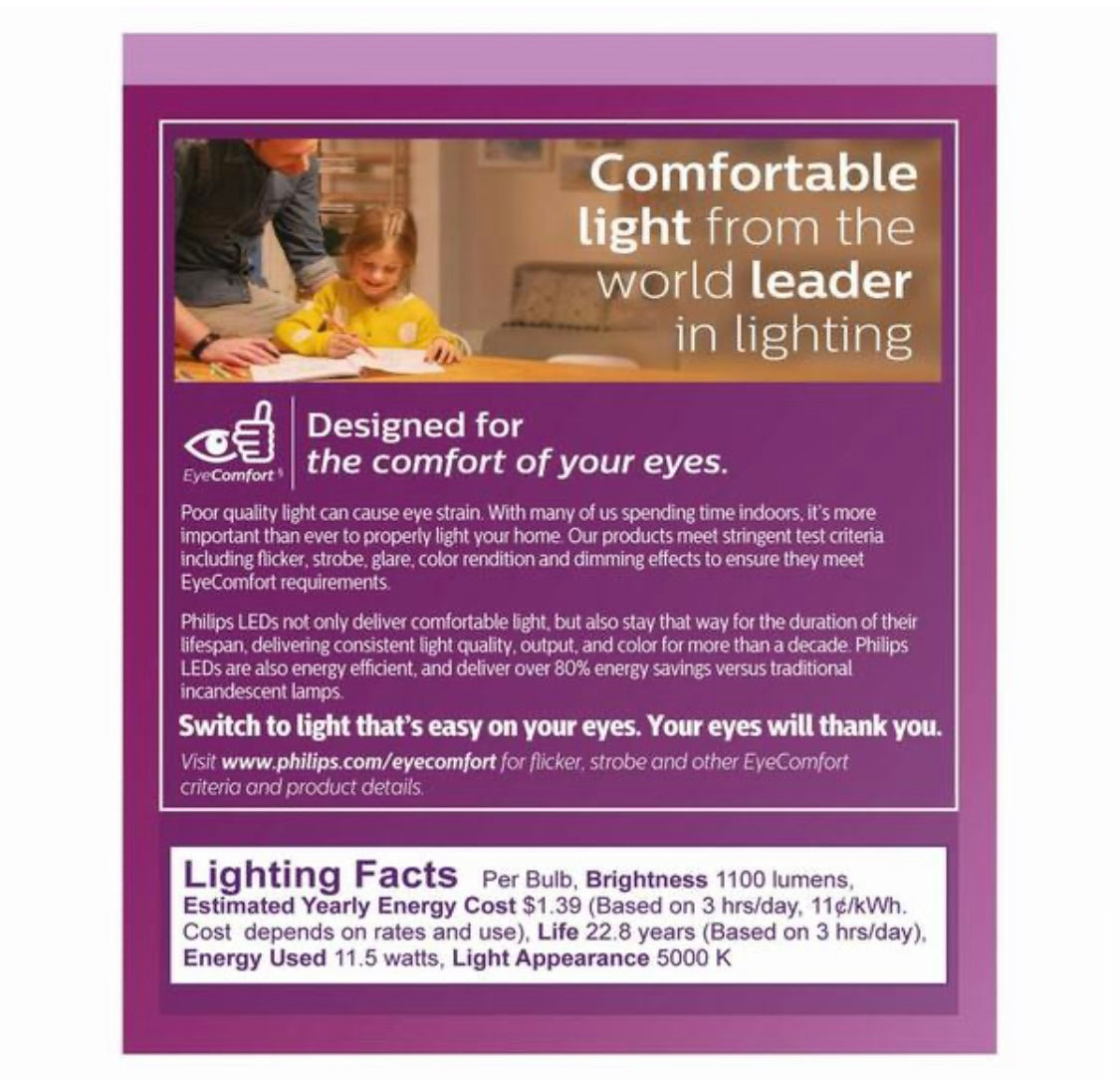 Philips 100-Watt Equivalent PAR30L High Output Dimmable Flood LED Light Bulb in Daylight (5000K) (1-Bulb)