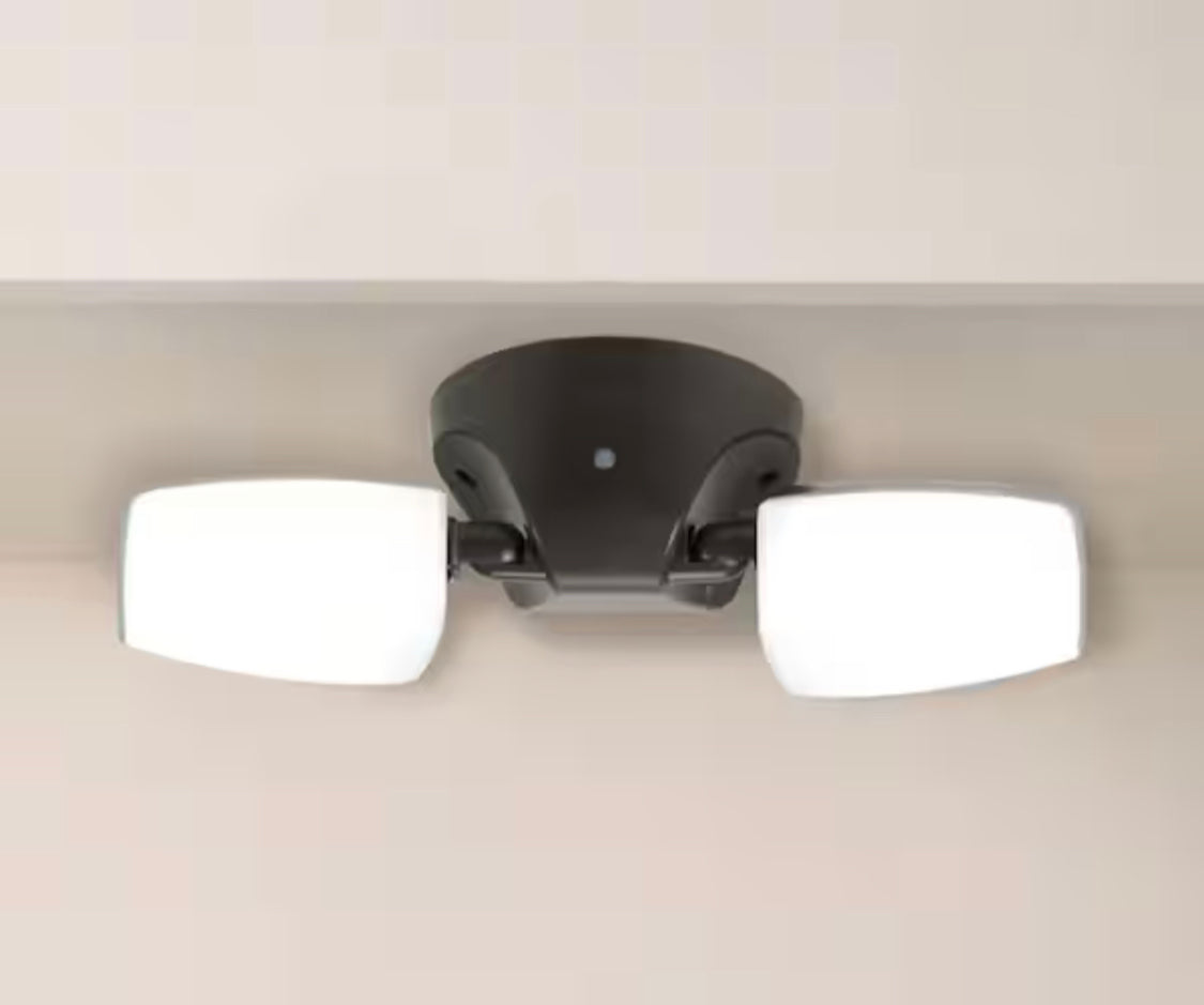 Commercial Electric FT 90 Watt Equivalent 2000 Lumen 100 Degree Bronze Motion Sensing Dusk to Dawn Flood Light 1 Pack - Damaged Box