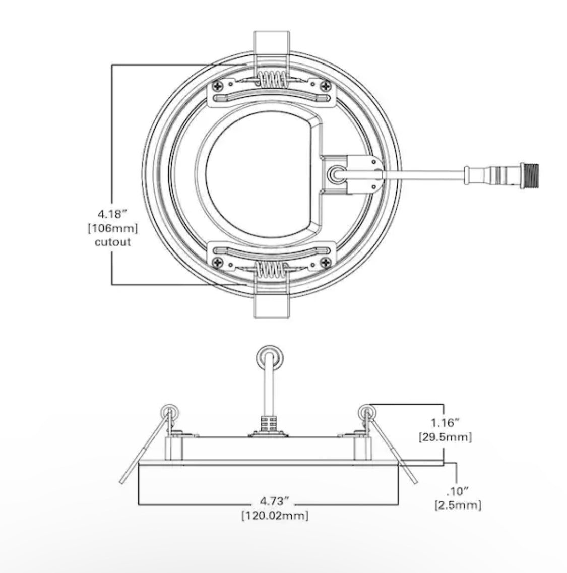 HALO HLBSL 4 in. Color Selectable New Construction or Remodel Canless Recessed Integrated LED Kit - Damaged Box