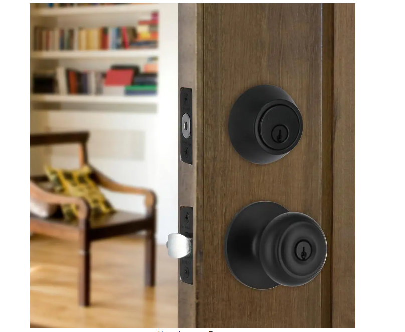 Defiant Hartford Matte Black Single Cylinder Keyed Entry Project Pack Combo Pack