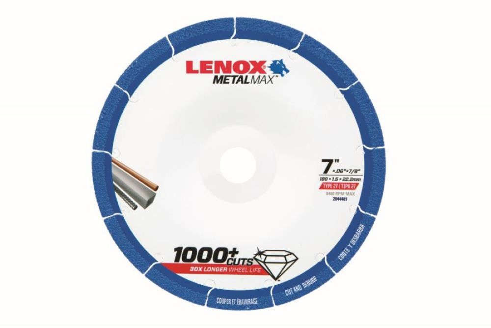 Lenox Metalmax Diamond Grit 7 Inch Cutting Wheel