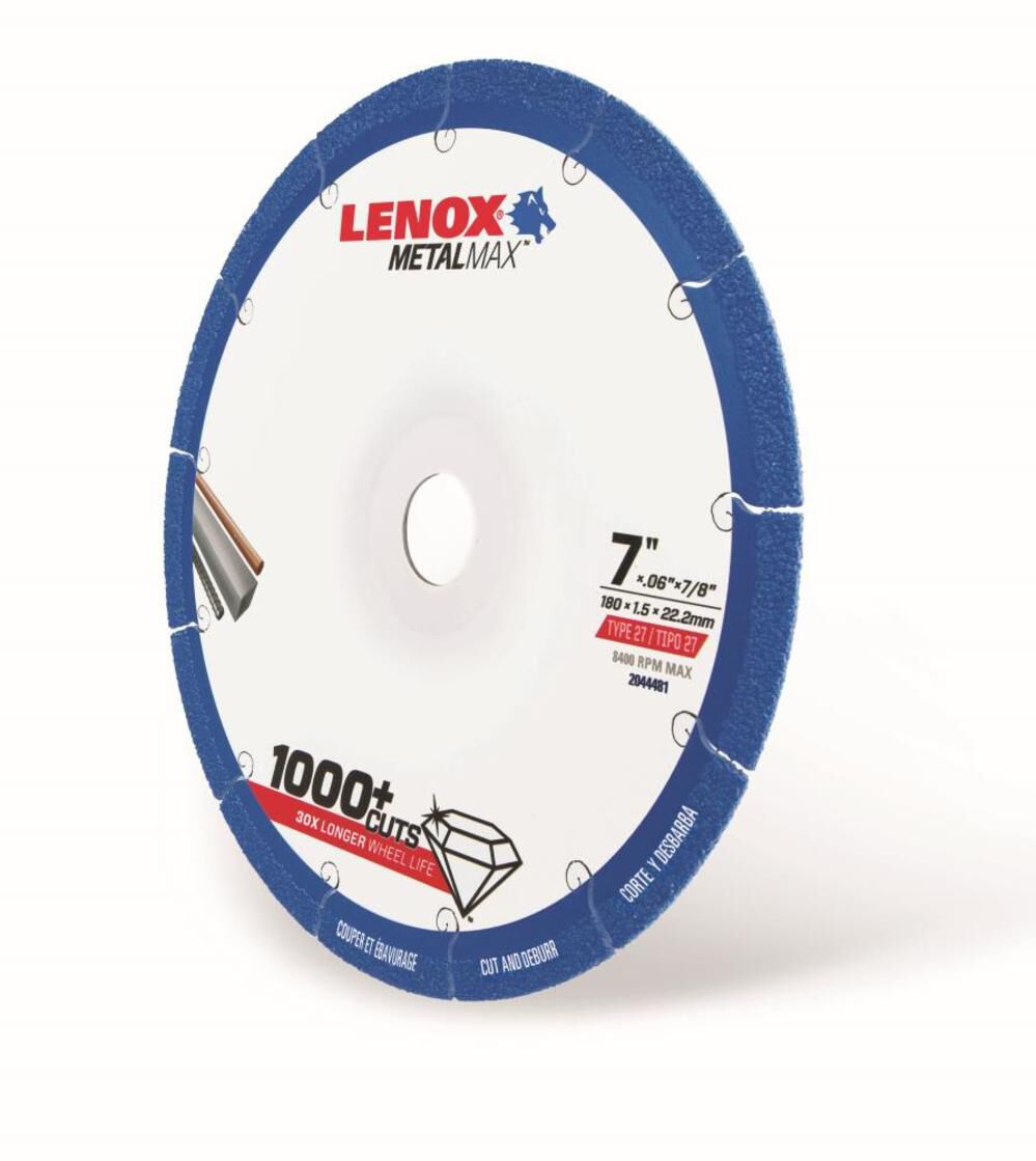 Lenox Metalmax Diamond Grit 7 Inch Cutting Wheel