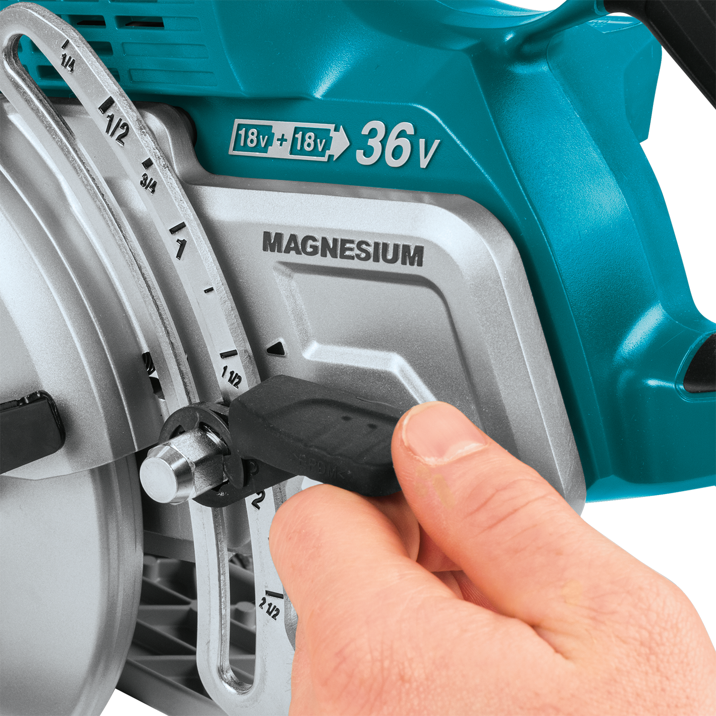 Makita 36 Volt Brushless Cordless Rear Handle 7 1/4 Inch Circular Saw Kit Factory Serviced