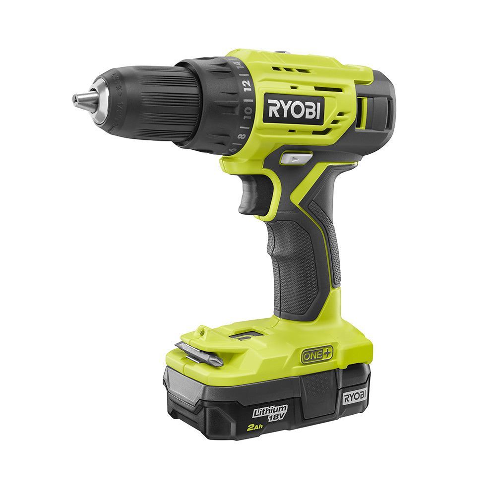 Ryobi 18-Volt ONE+ Lithium-Ion Cordless 1/2 in. Drill Driver Kit (P215K) Damaged Box