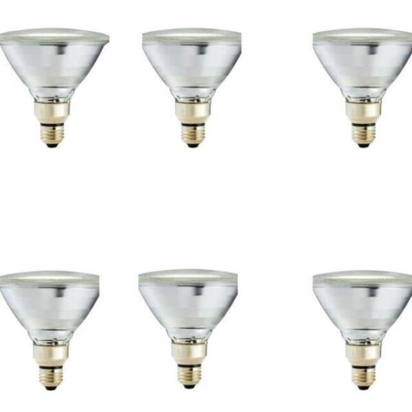 Philips EcoVantage 90W Equivalent Clear Medium Base PAR38 Halogen Floodlight Light Bulb (6-Pack) Damaged Box