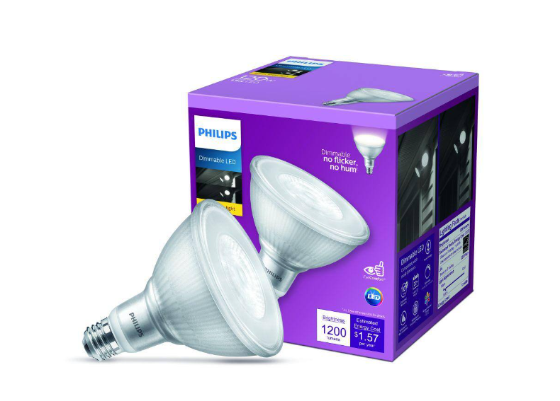 Philips 120-Watt Equivalent PAR38 Dimmable LED Flood Light Bulb Bright White (3000K) Damaged Box