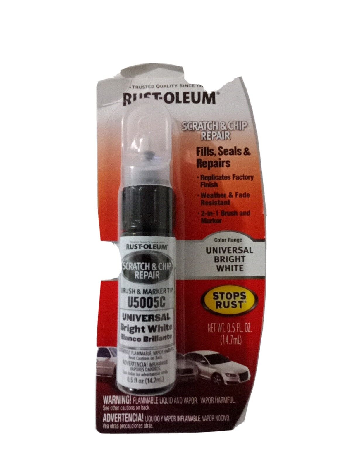 Rust-Oleum Scratch And Chip Repair Brush Marker Tip New Bright White