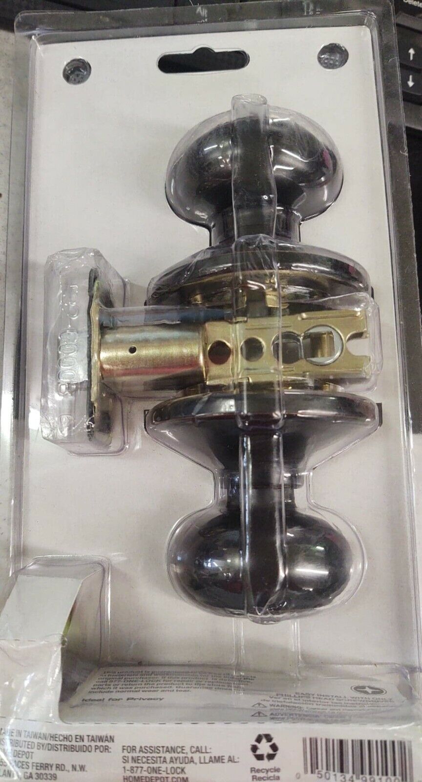 Defiant Hartford Collection Aged Bronze Door Knobs Damaged Box