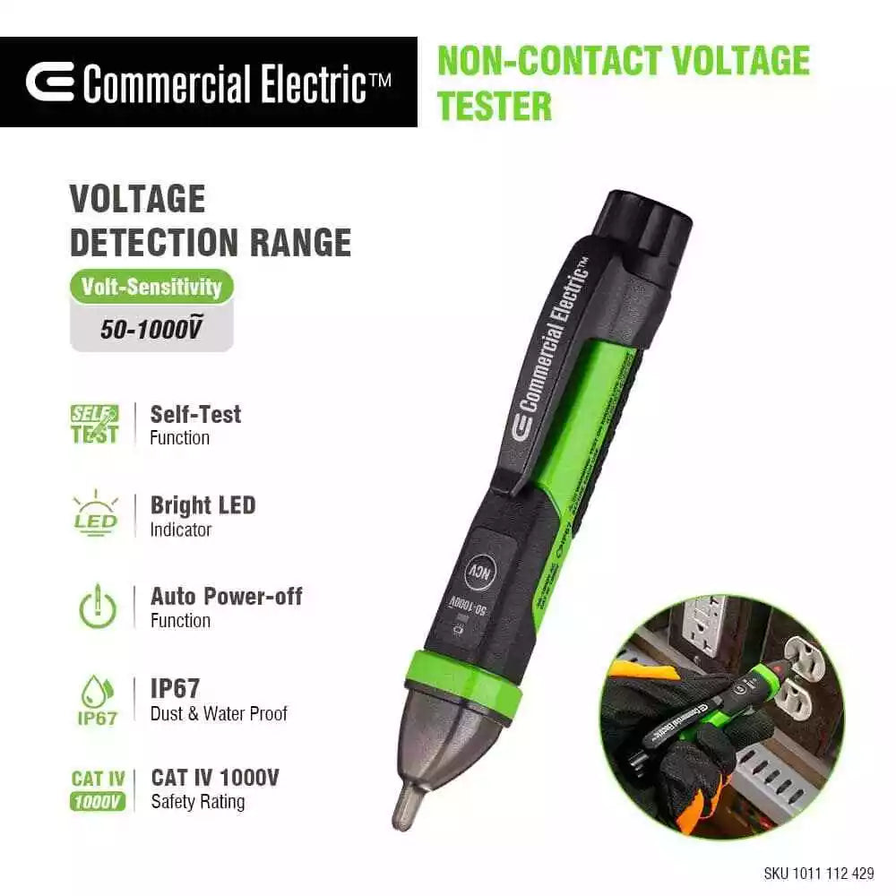 Commercial Electric Non Contact Voltage Tester Damaged Box
