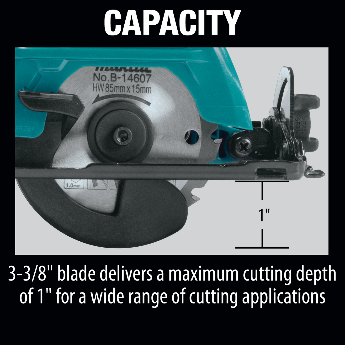 Makita 12 Volt CXT 3 3/8 Inch Circular Saw Factory Serviced