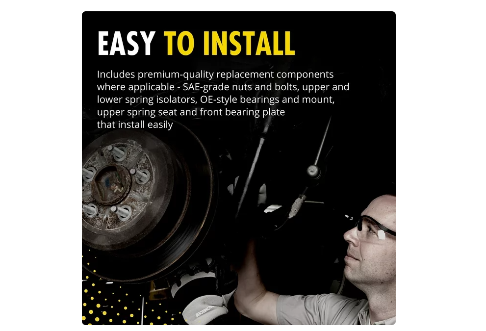 Monroe Shocks & Struts Strut-Mate 904932 Suspension Strut Mount Damaged Box