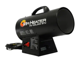 Mr. Heater 125,000 BTU Forced Air Propane Space  Heater with Quiet Burner Technology