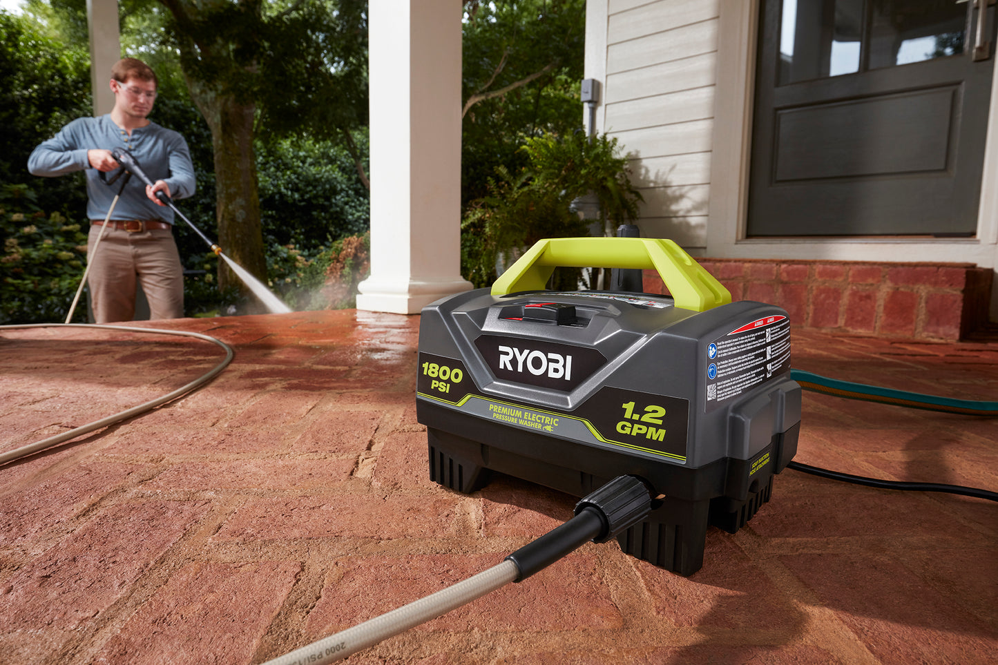 Ryobi 1800 PSI 1.2 GPM Cold Water Electric Pressure Washer Damaged Box