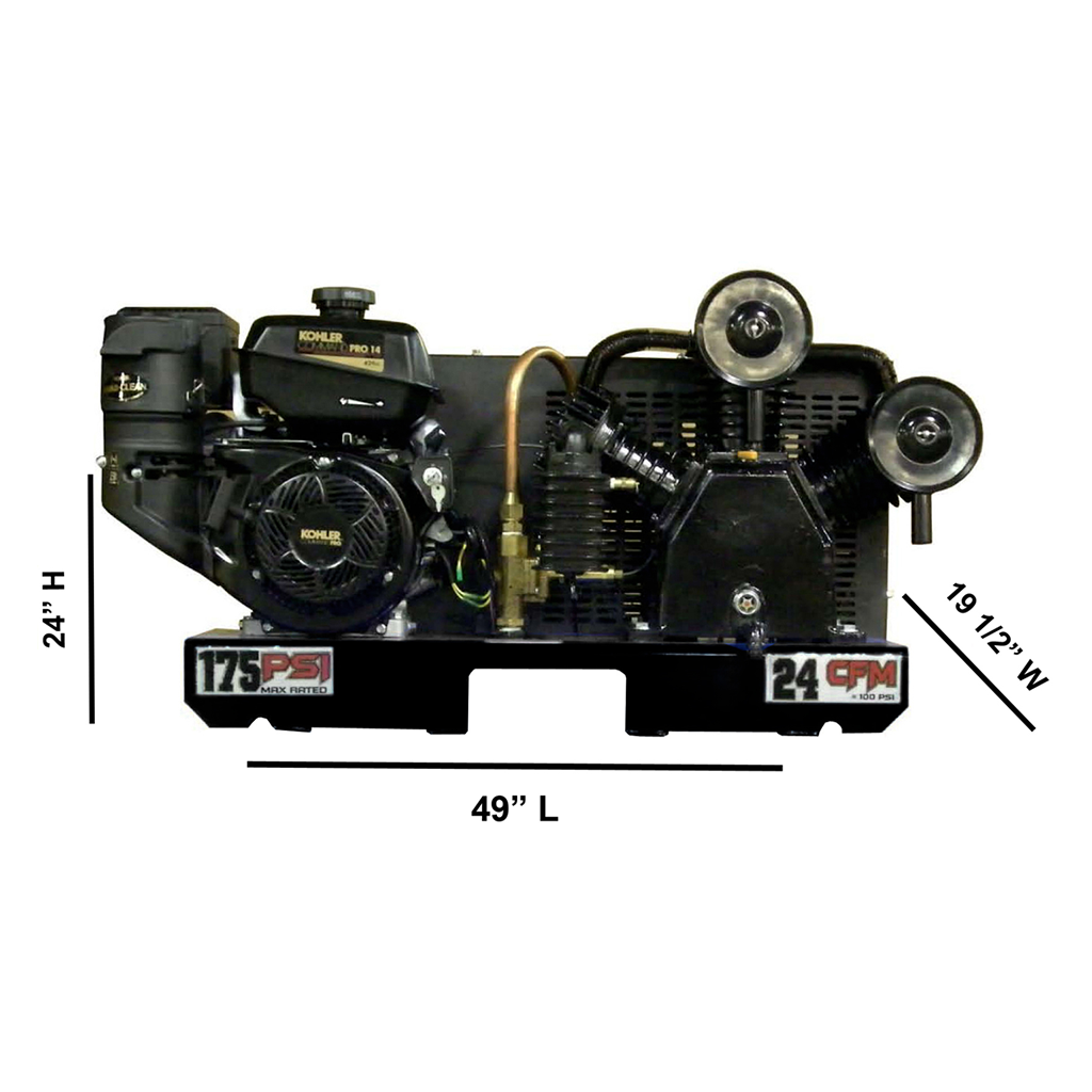 Eagle 14 Horsepower Tankless Air Compressor