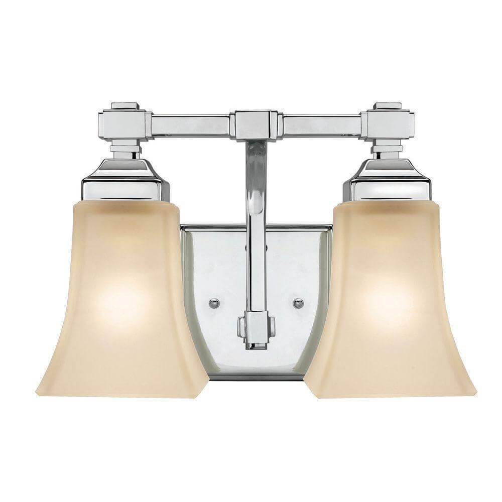 2-Light Chrome Bath Light Damaged Box-vanity lights-Tool Mart Inc.