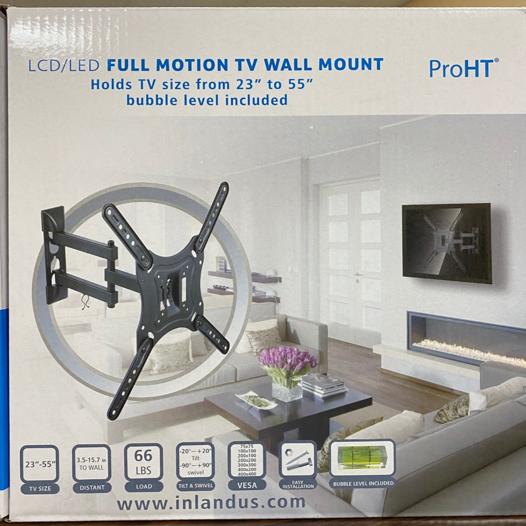 LED Full Motion TV Wall Mount