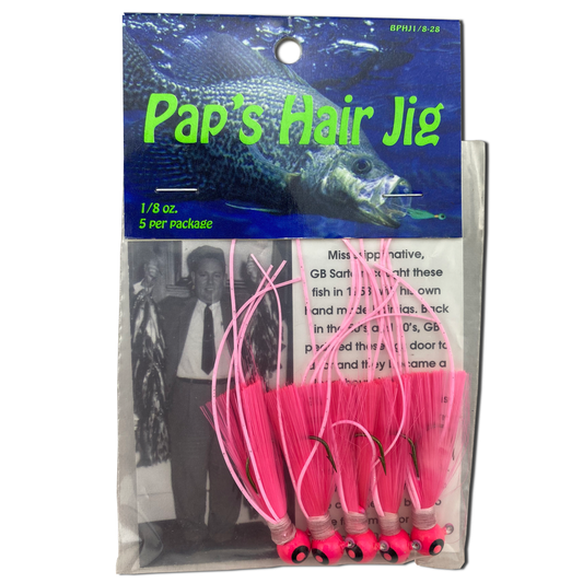 Paps Hair Jig 5 Pack Pink Head Pink Tail
