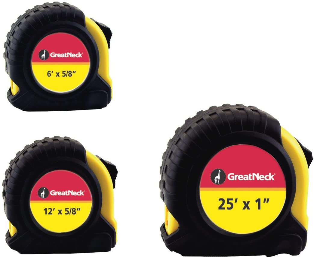GreatNeck 3 Piece Tape Measure Set