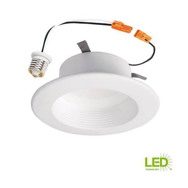 4 in. 3500K 80 CRI Matte White Integrated LED Recessed Retrofit Baffle-Trim Module Ring Damaged Box-recessed fixtures-Tool Mart Inc.