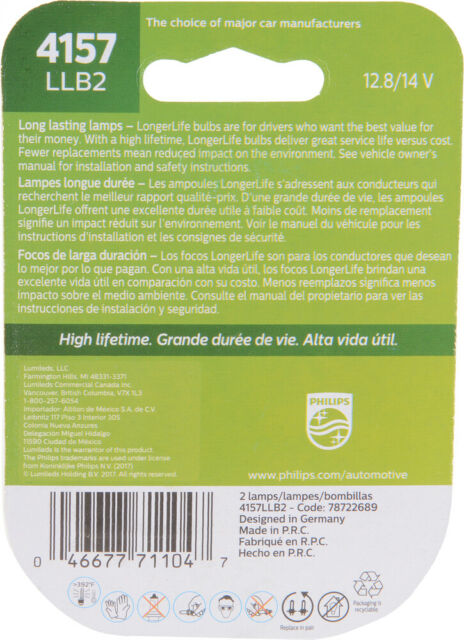 Philips Longer Life Miniature Bulb Damaged Box