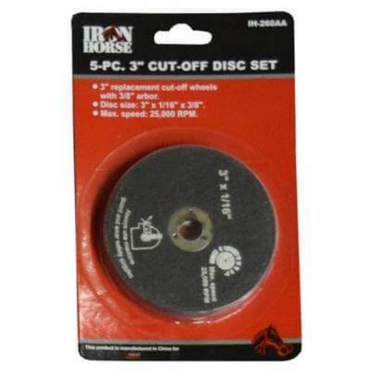 5 PC. 3" Cut-Off Disk Set-air tool accessories-Tool Mart Inc.