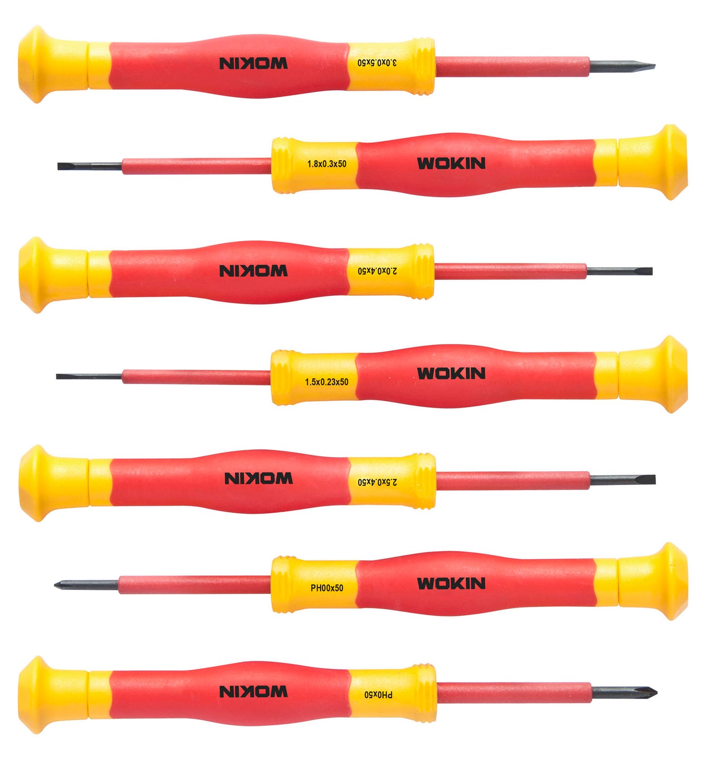 Wokin 7 Piece Insulated Precision Screwdriver Set Premium Line