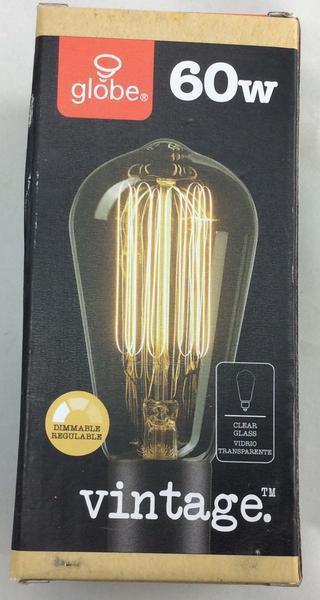 60-Watt Incandescent S60 Vintage Squirrel Cage Medium Base Light Bulb Damaged Box-Lighting-Tool Mart Inc.
