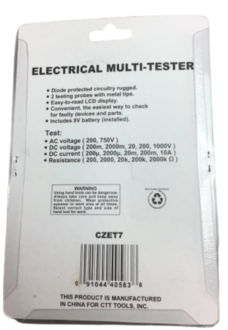 Cal Hawk Electrical Multi Tester