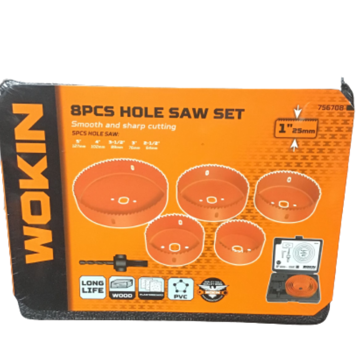 Wokin 8 Pieces Hole Saw Set