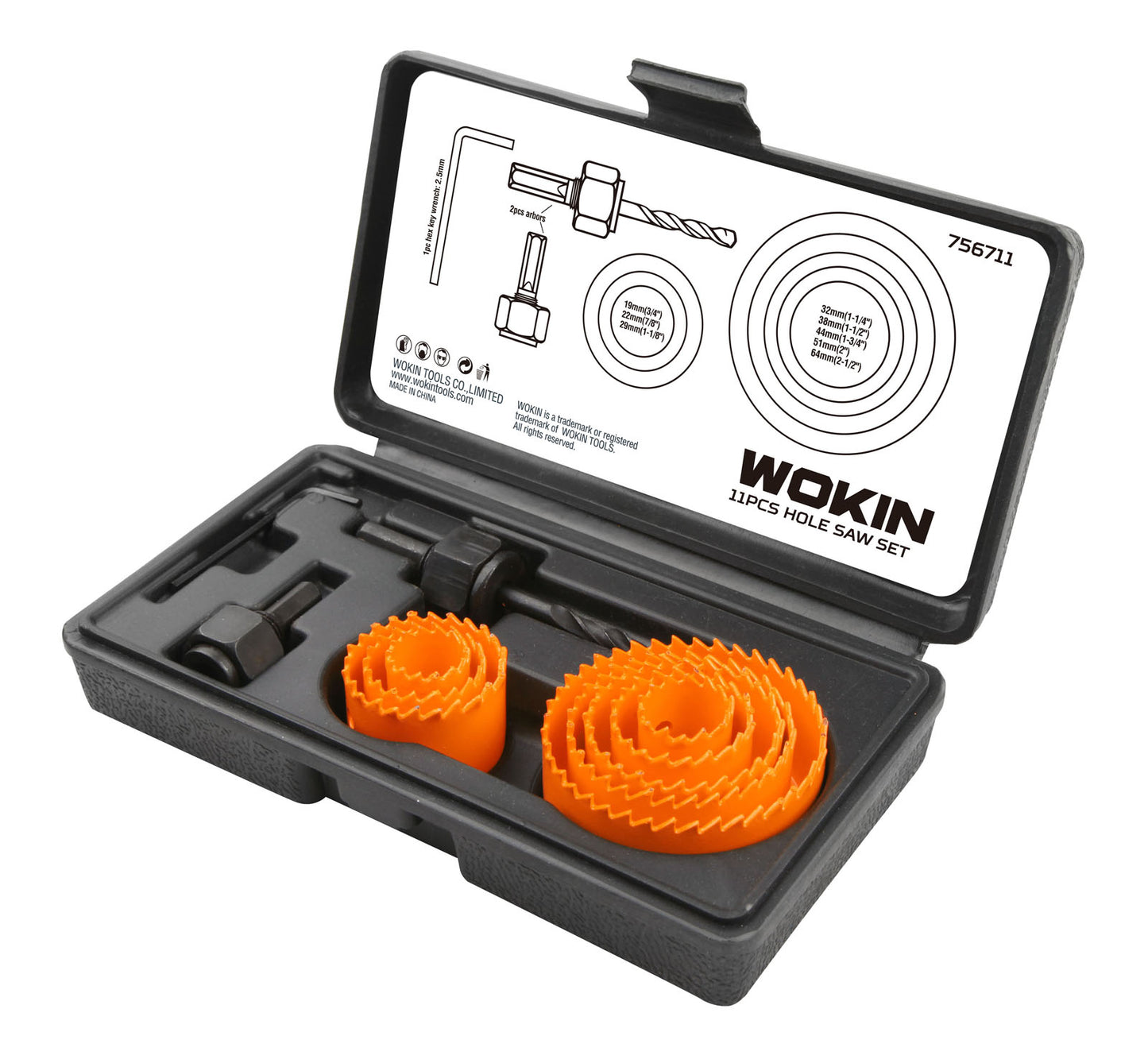 Wokin 11 Pieces Hole Saw Set