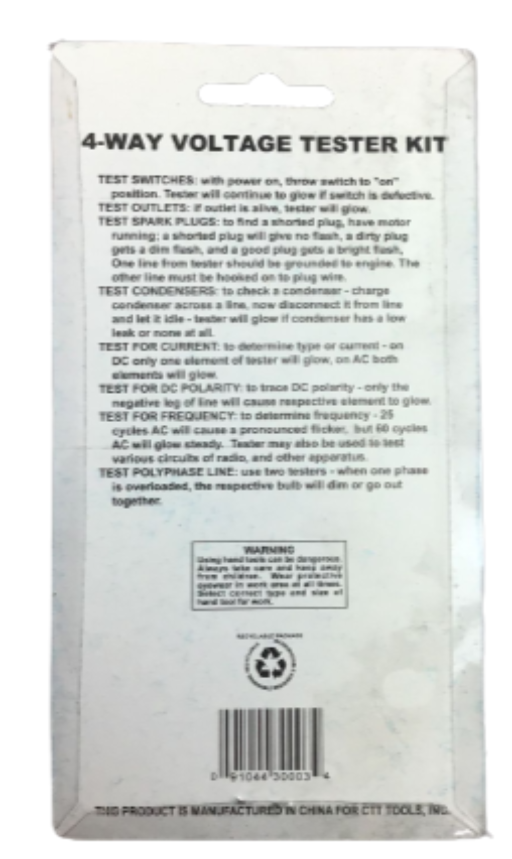 Cal-Hawk 4-Way Voltage Tester Kit