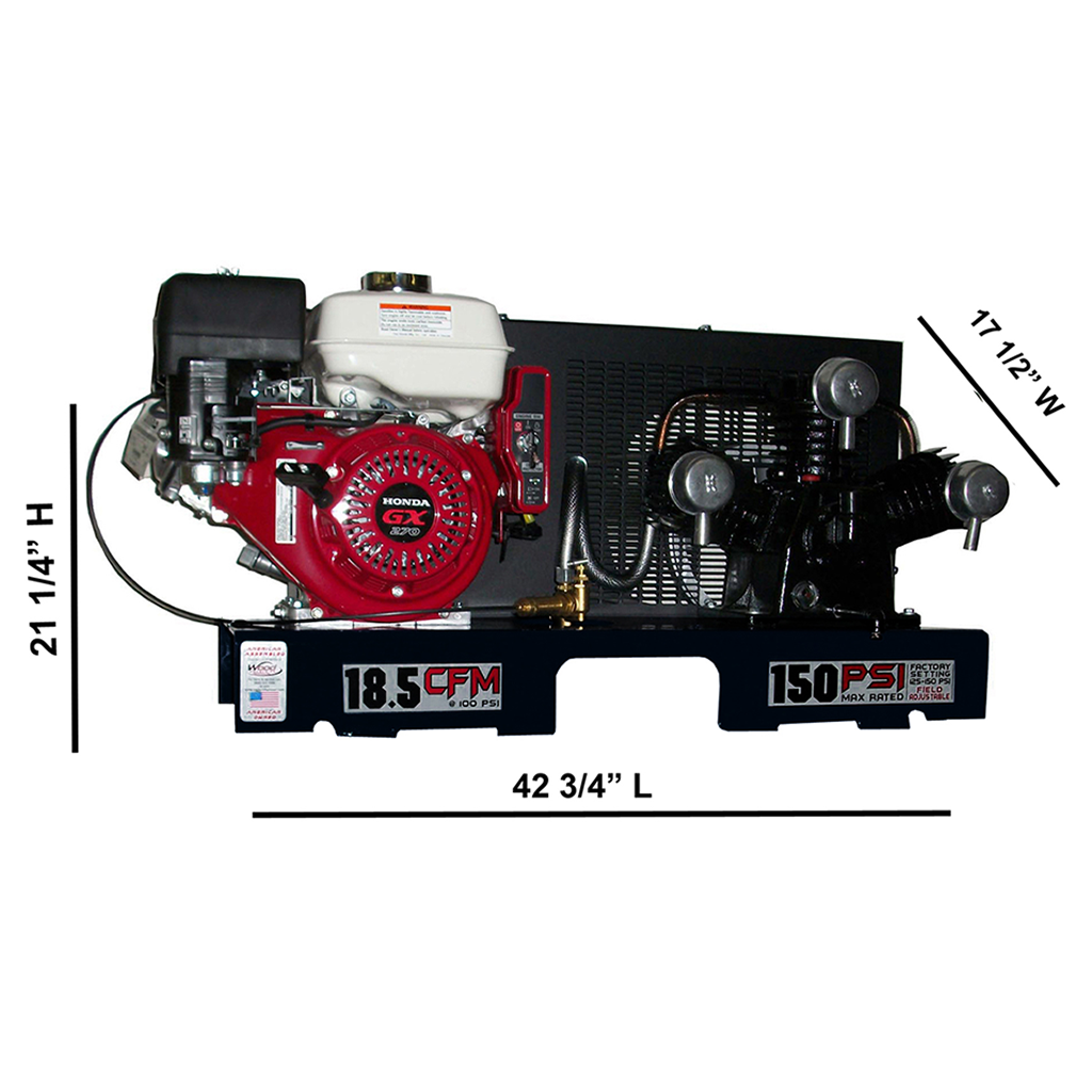 Eagle 9 Horsepower Tankless Air Compressor