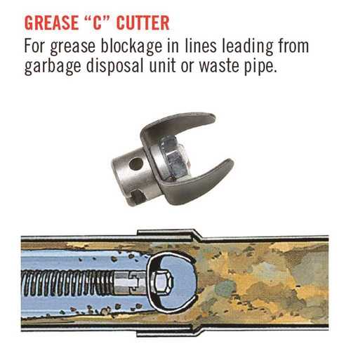 Ridgid T-205 1-3/8 in. "C" Grease Cutter Drain Cleaning Tool