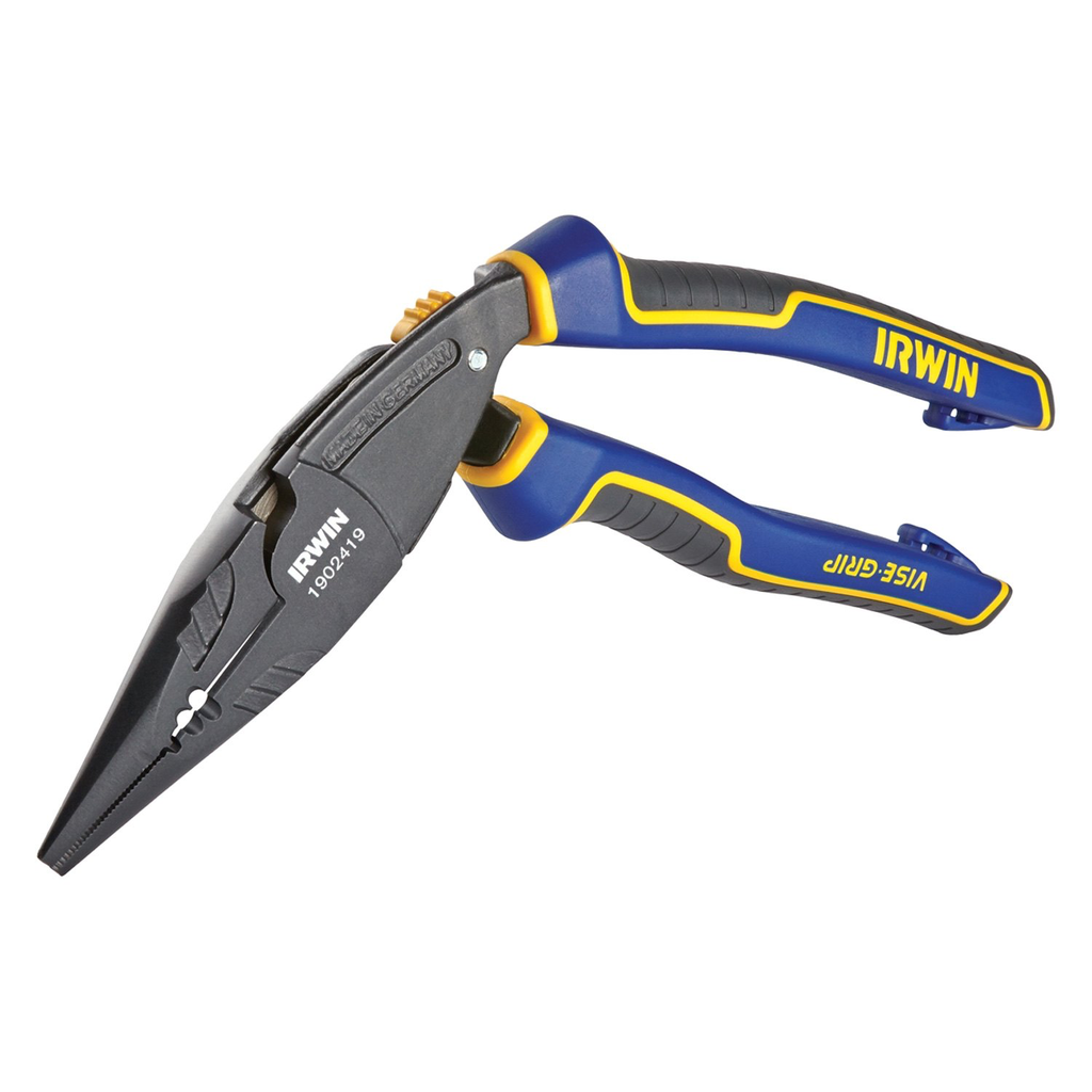 Irwin 8 Inch Ergonomic Multi Plier Needle Nose Wire Stripper and Cutter Damaged Box